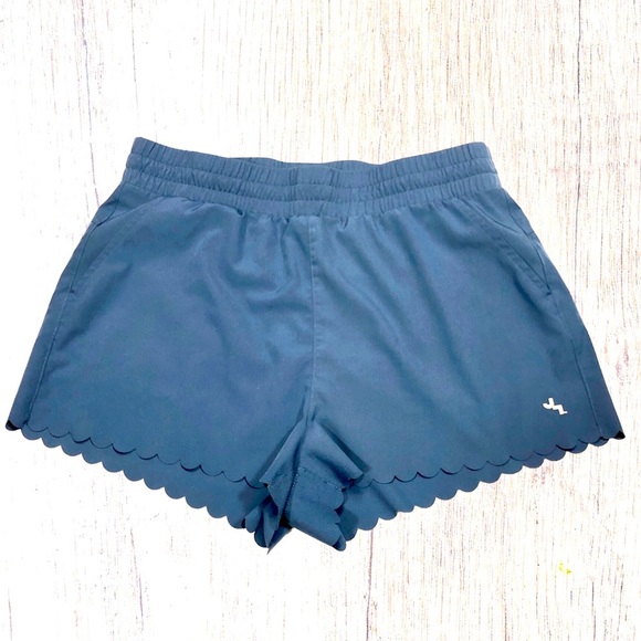 Women’s Joy Lab Pull On‎ High Rise Running Shorts Small Blue Elastic & Tie Waist - Picture 1 of 3